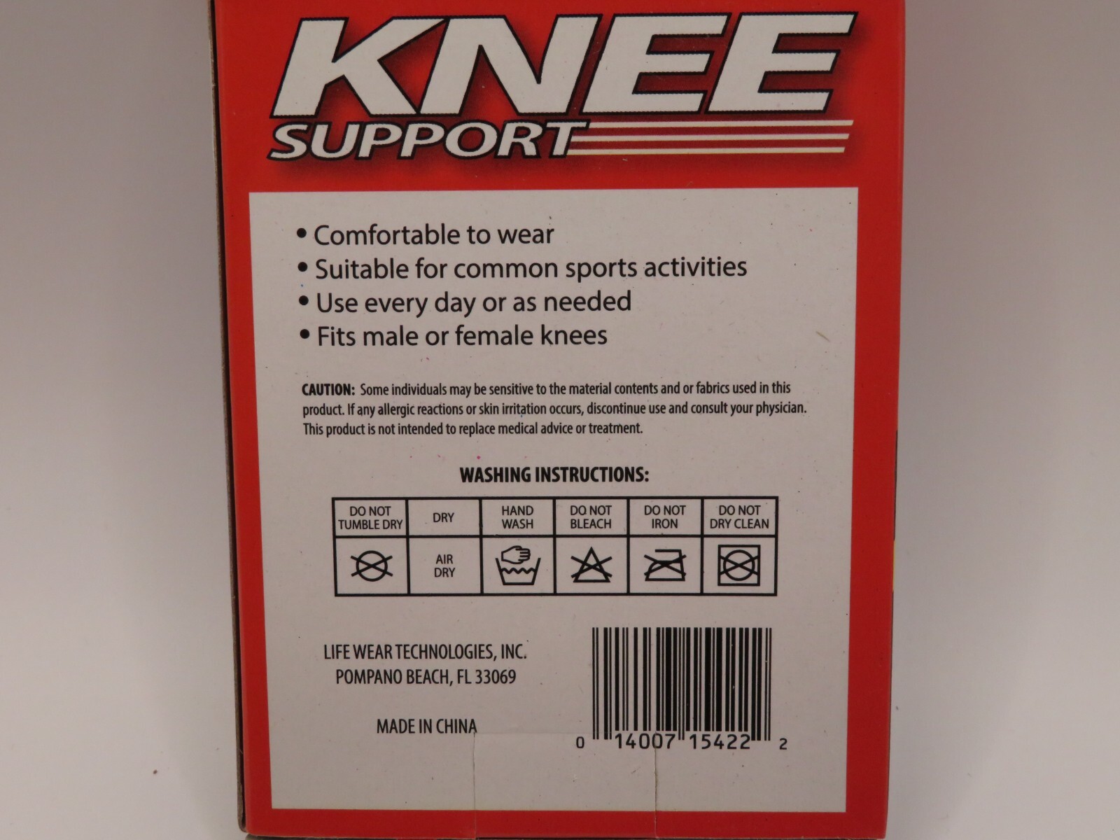 Knee Support Brace Elastic Compression Sleeve Joint Pain Relief Leg Stabilizer
