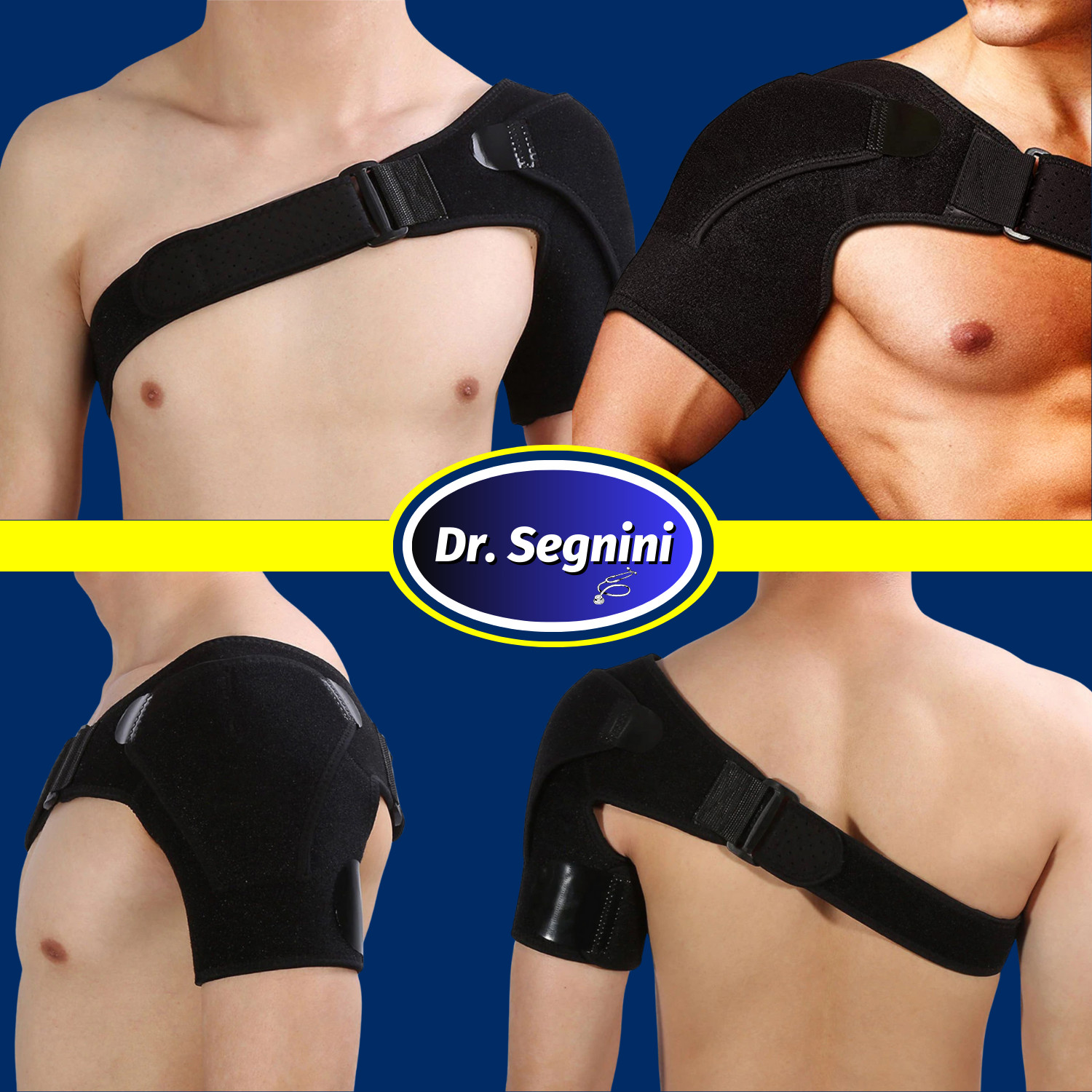 SHOULDER BRACE ROTATOR CUFF PAIN RELIEF SUPPORT ADJUSTABLE BELT SLEEVE SPRAINS✅⭐