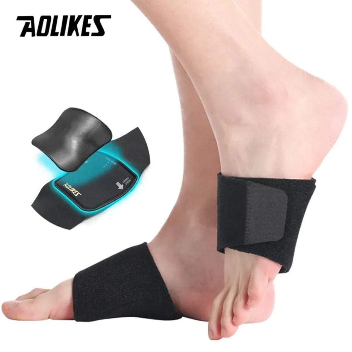 Black Arch Support Sleeve ? High Elasticity, Pain Relief, Comfortable & Reusable