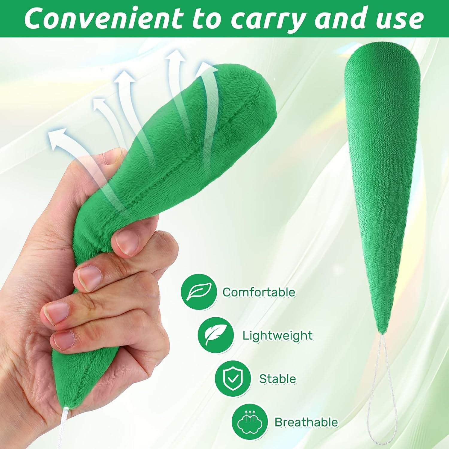 1 Pcs Palm Protector for Hand Carrot Shape Contracture Cushion with Wands, Suppo