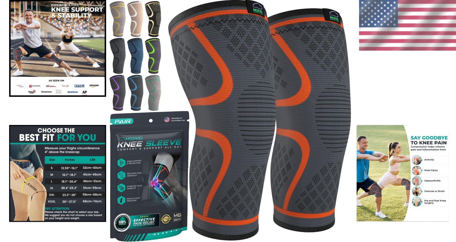 Breathable Compression Knee Braces for Men & Women – Ultimate Comfort