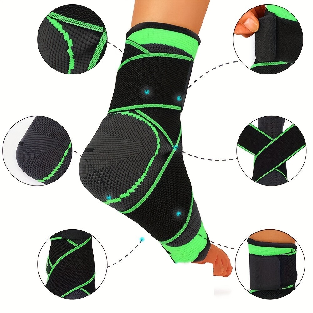 Ankle Brace Compression Sleeve Support Plantar Fasciitis Pain Relief Foot Wrap