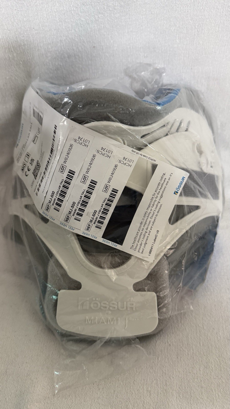 Ossur Miami J Cervical Collar Immobilizer MJ-500 Tall – Long Tall Neck