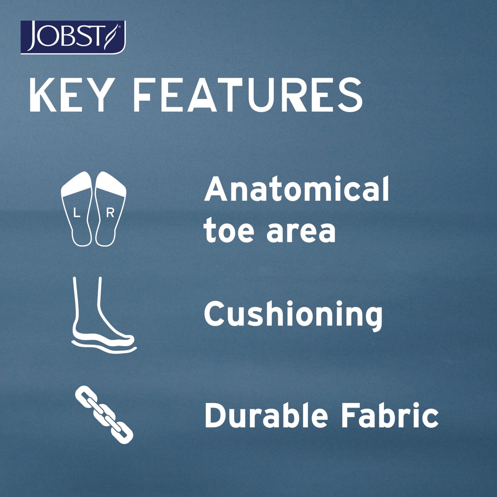 Jobst Formen Compression Socks 15-20 Mmhg Knee High Softfit Band Closed Toe