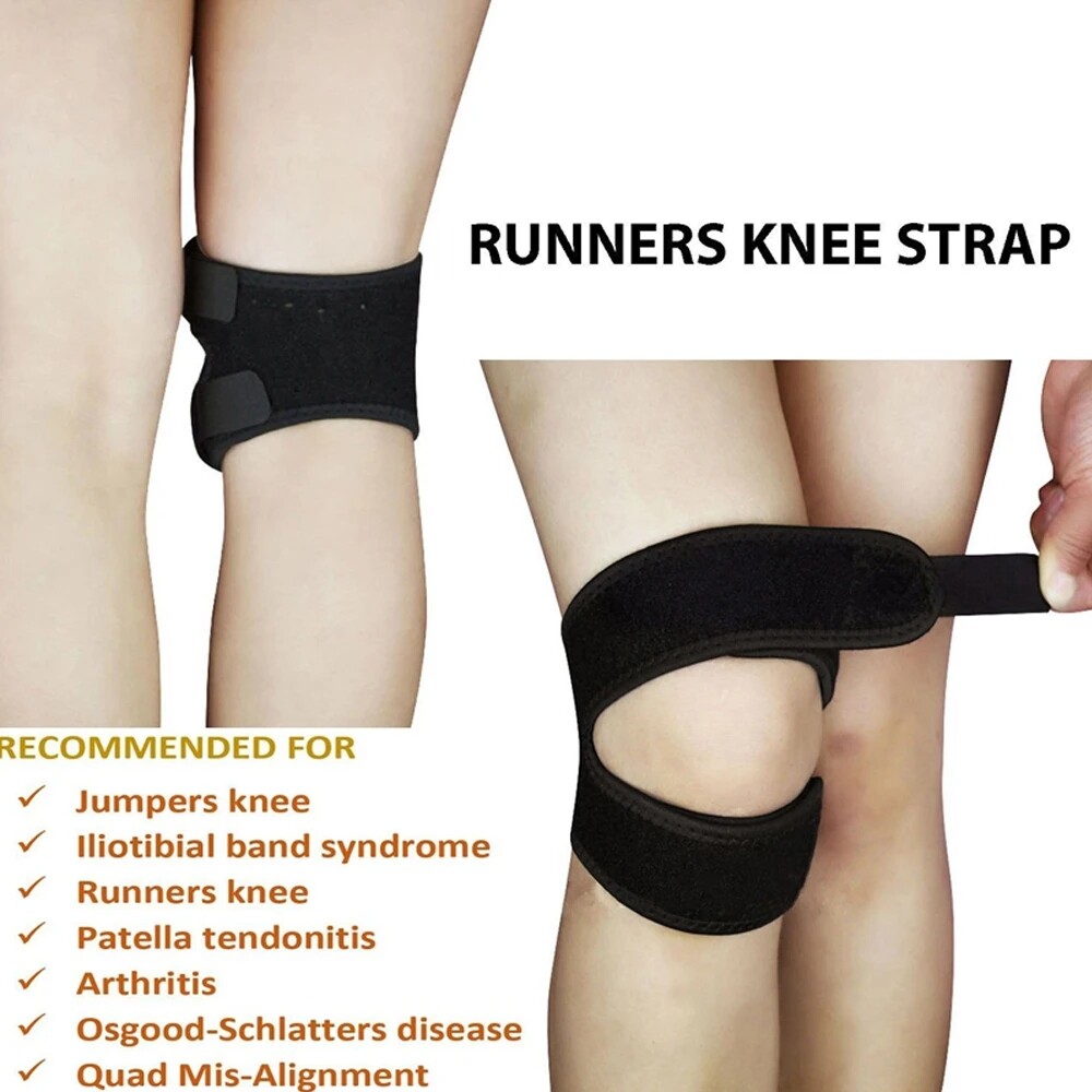 Double Patella Knee Support Strap Tendon Brace Stabilizer Tennis Pain Rellief US