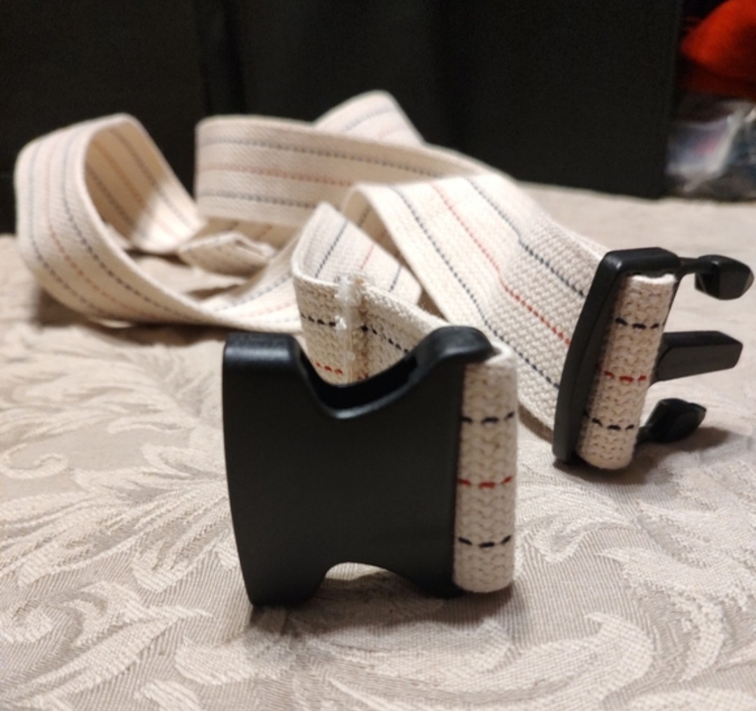 ⚕️🫂⚕️ NWOT Medical Gait Patient Transfer Belt Pinstripe with Plastic Buckle