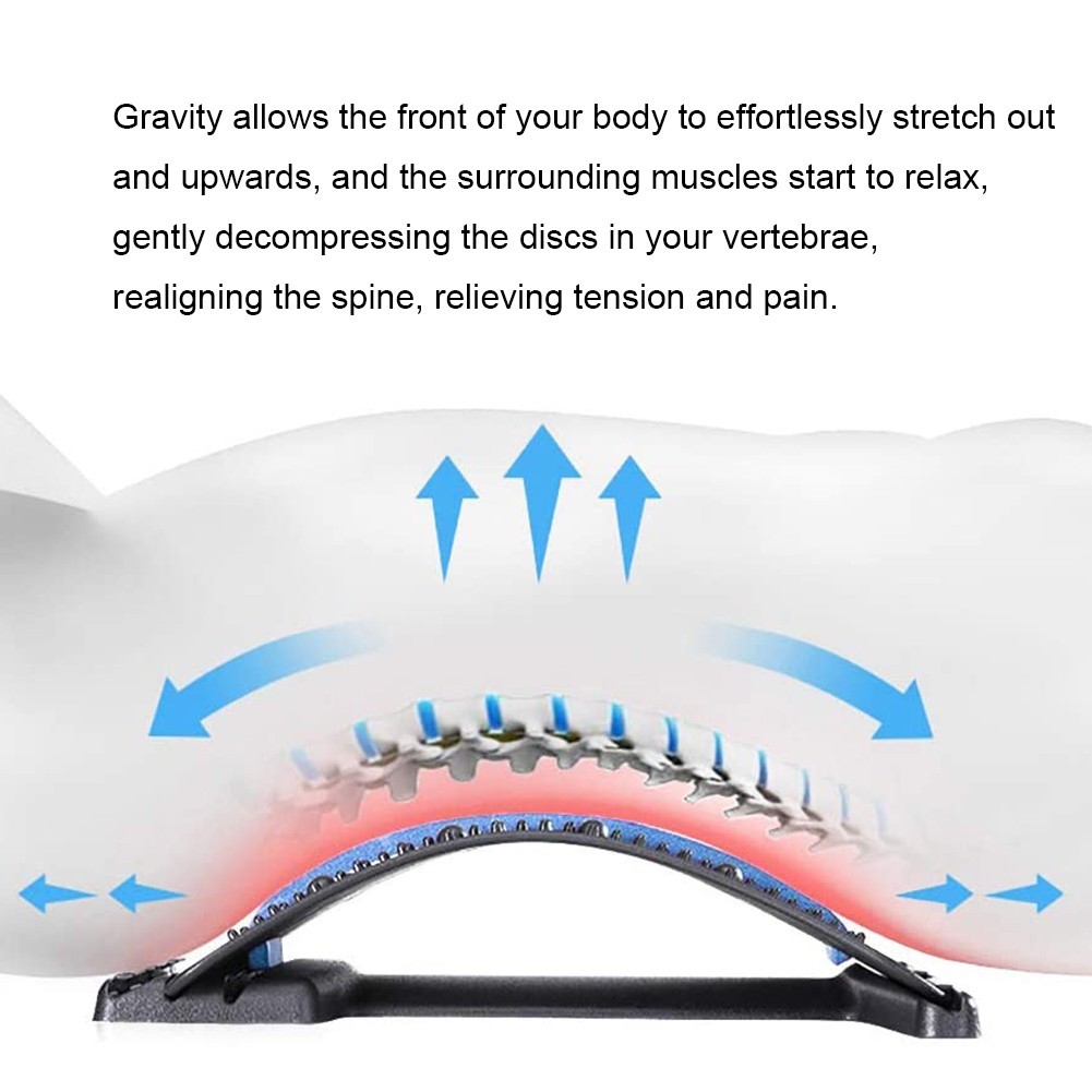 HONGJING Back Stretcher, Back Cracker for Back Pain Relief Lumbar Traction Spine