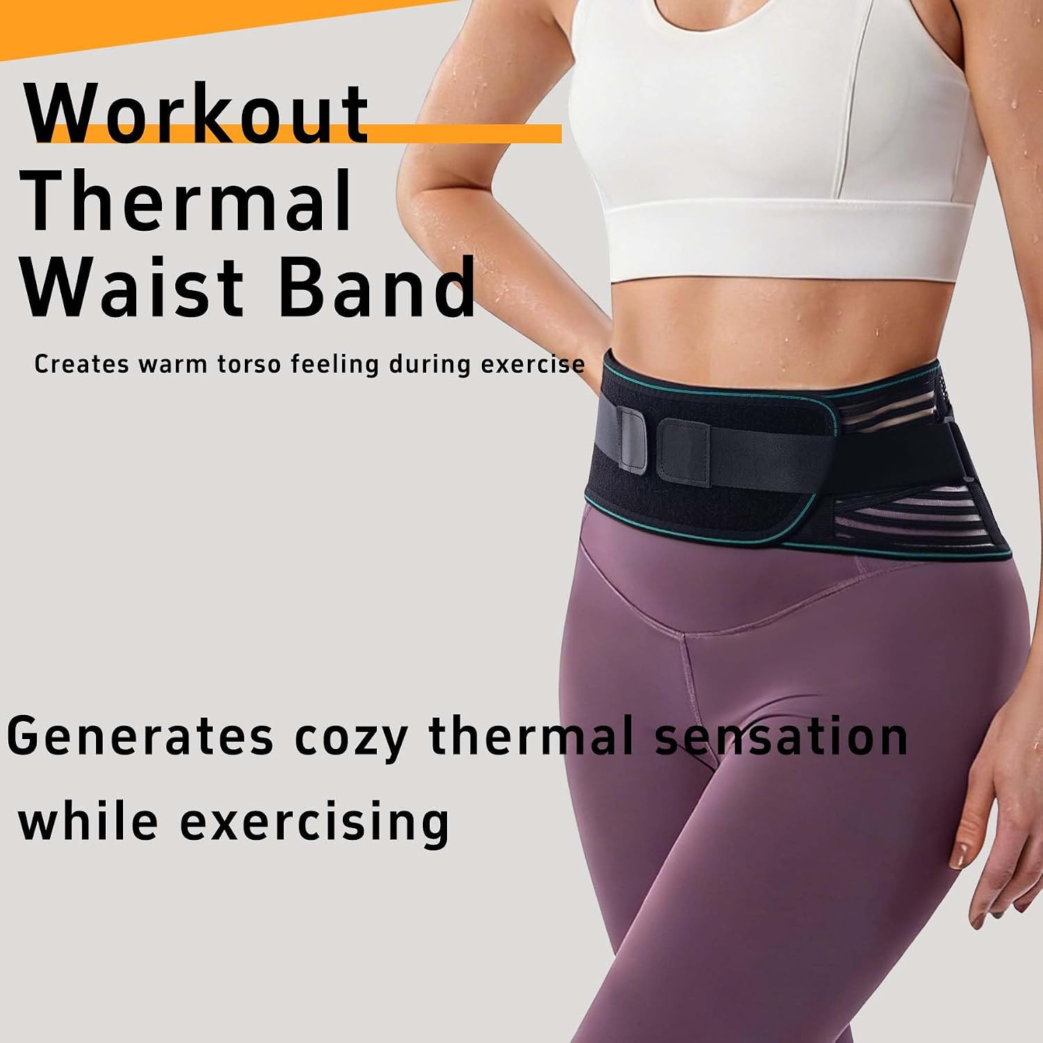 Lower Back Brace for Men and Women, Adjustable Lumbar Support Belt with Breathab