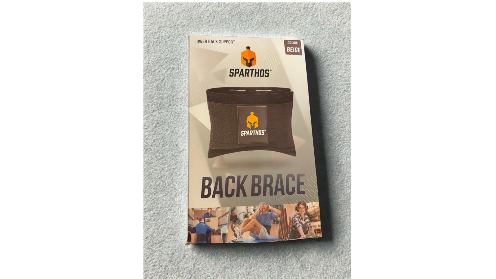 🔥 NEW Sparthos Adjustable Back Support Brace Size LARGE for Men and Women 🔥