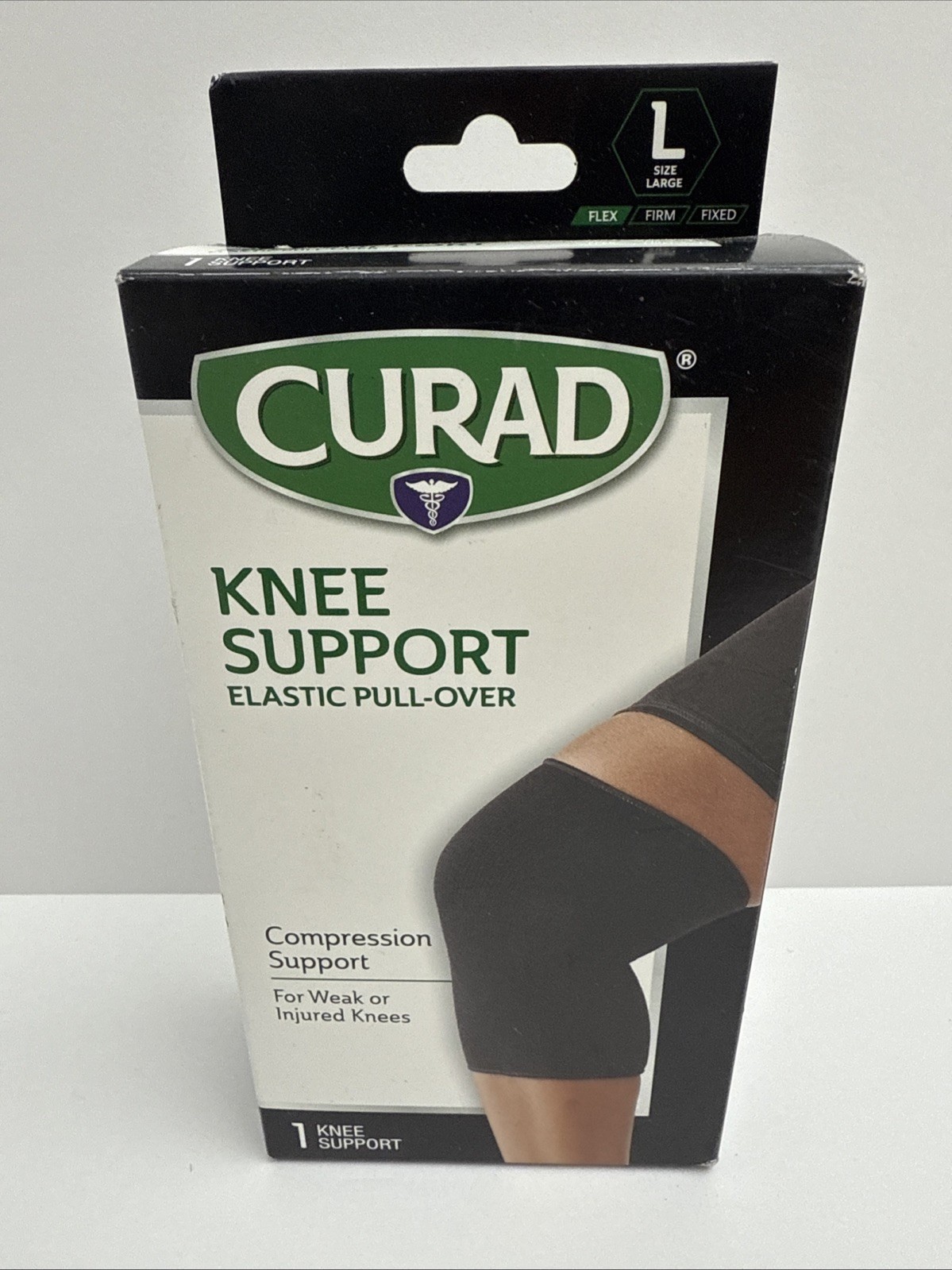 Curad Elastic Pull-Over Knee Supports Size Lg fits 18-20″ (ABOVE Knee Cap)