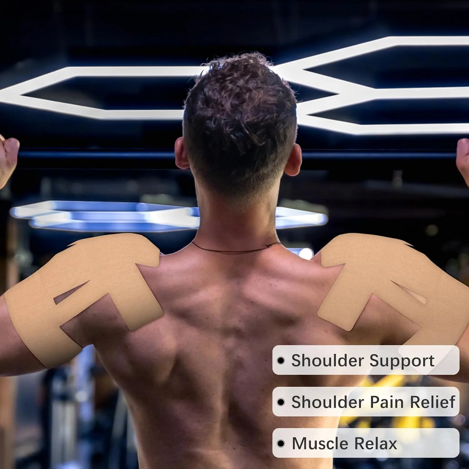 Kinesiology Tape for Shoulder Precut,15Pcs 15 Skin Color