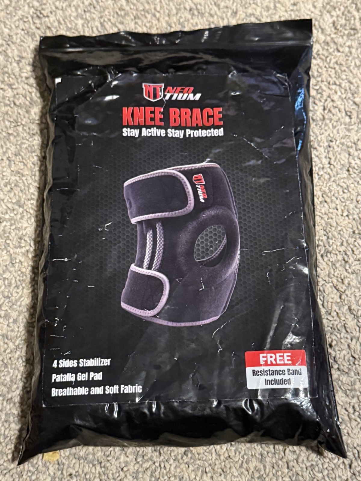 NeoTium Knee Brace Pro for Compression Support & Knee Pain Relief Size L