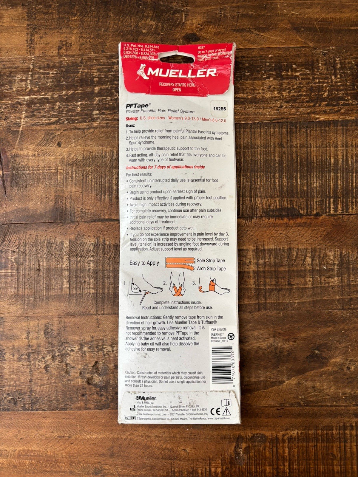 Mueller PF Tape System for Plantar Fasciitis and Heel Pain (7 Pack)