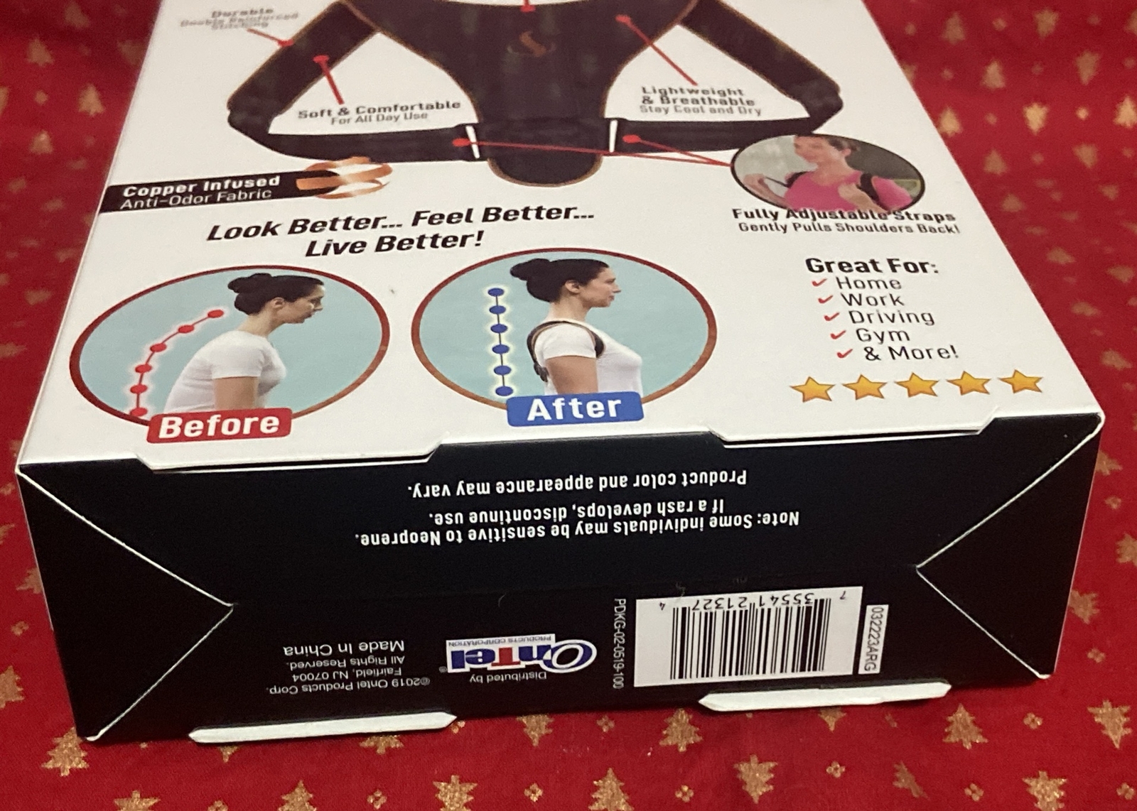 Posture Doctor Quick & Easy Posture Corrector – Black Ontel brand As seen on TV