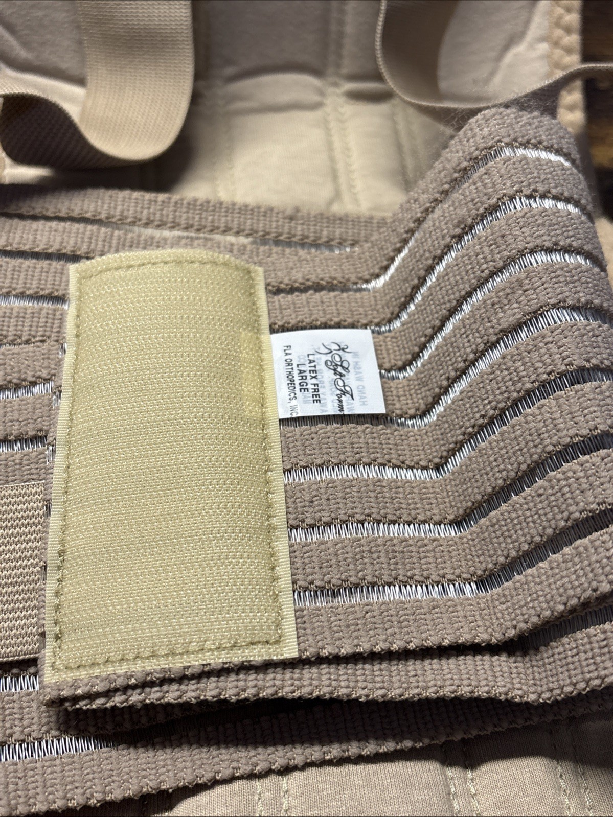 FLA orthopedics Posture Control Back Brace Large Beige 34-40”