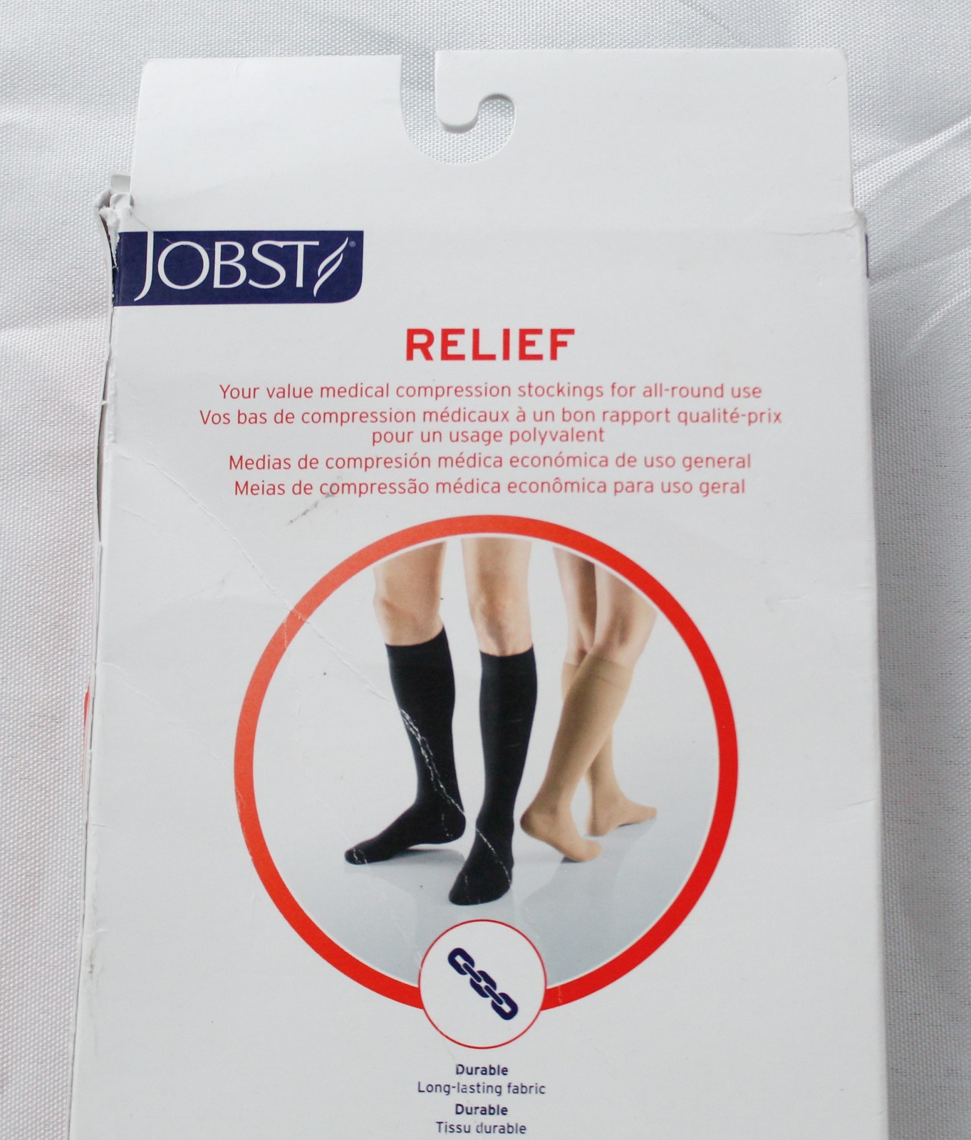 Jobst Unisex 20-30 mmHg Closed Toe Compression Knee High Socks NN7 Beige Med NWT