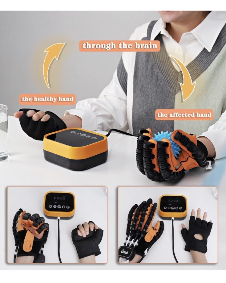 XUETAO Right Hand Rehabilitation Left Hand Training Gloves /Hand Size XL