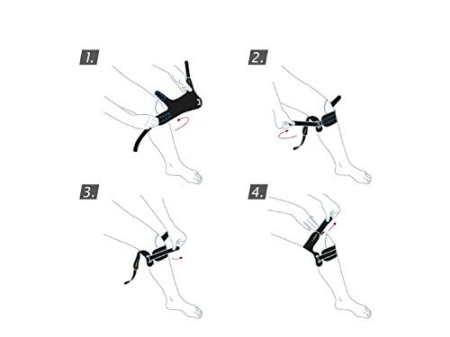 Actimove Dual Knee Strap Adjustable (Black) Small