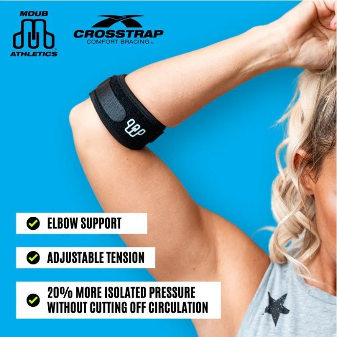 Tennis Elbow Brace Large Counterforce Strap for Men & Women Pain Relief
