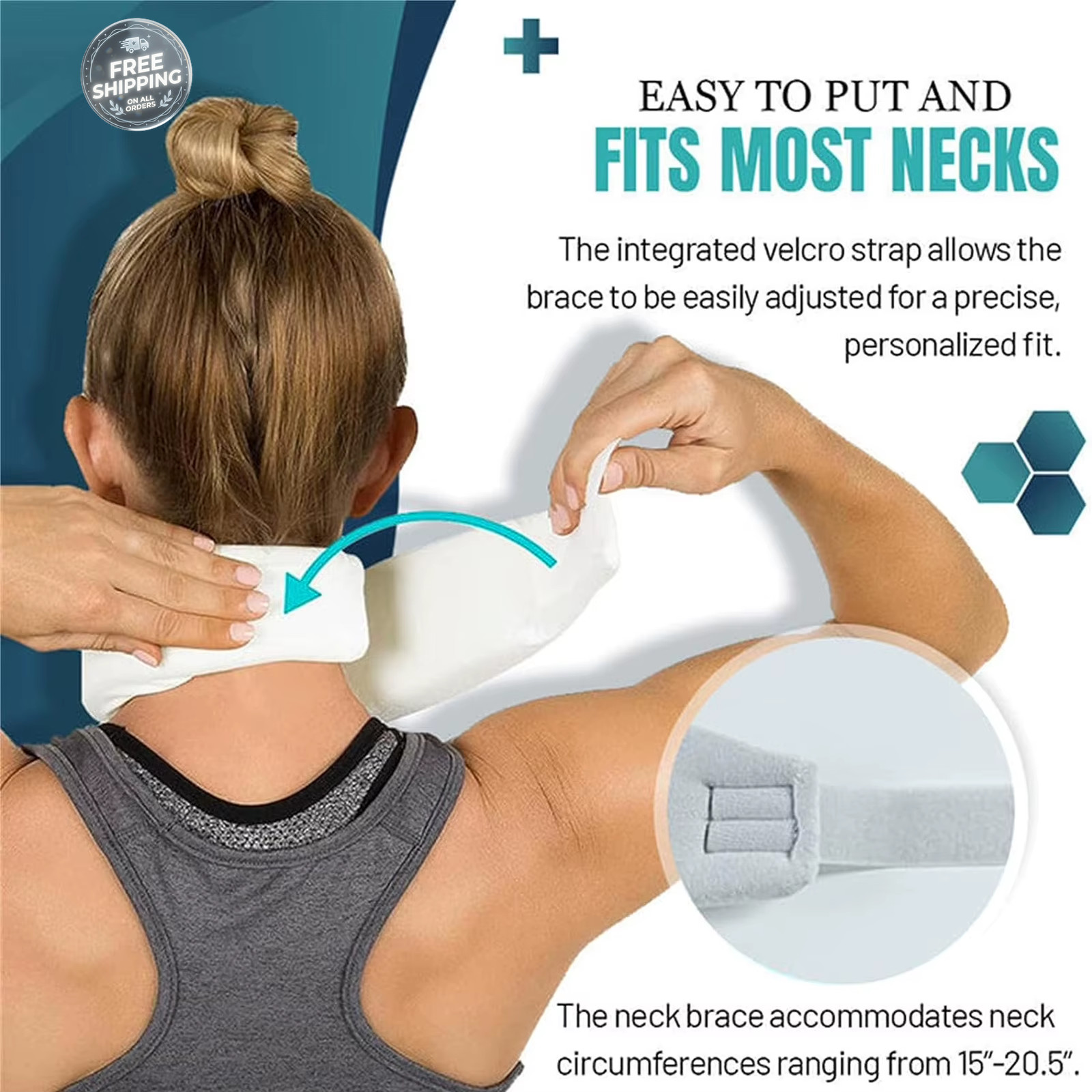Adjustable Neck Brace Support Soft Foam Cervical Collar Neck Pain Relief Unisex