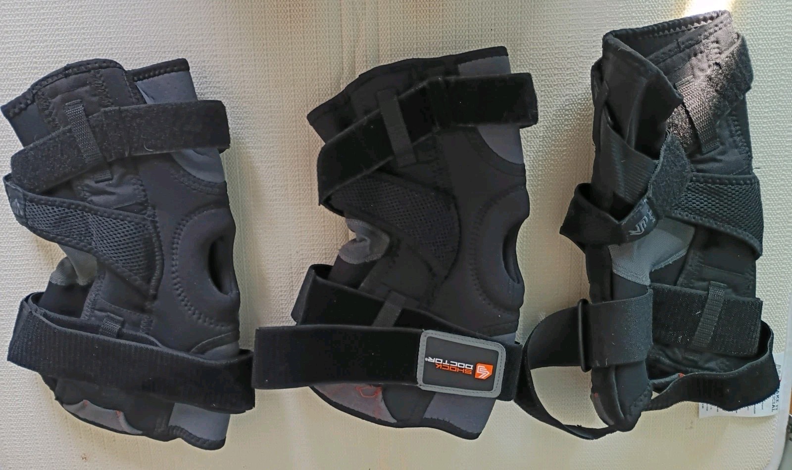 Shock Doctor 872 Knee Support Brace x3 Dual Hinges X-large Adjust Straps Used