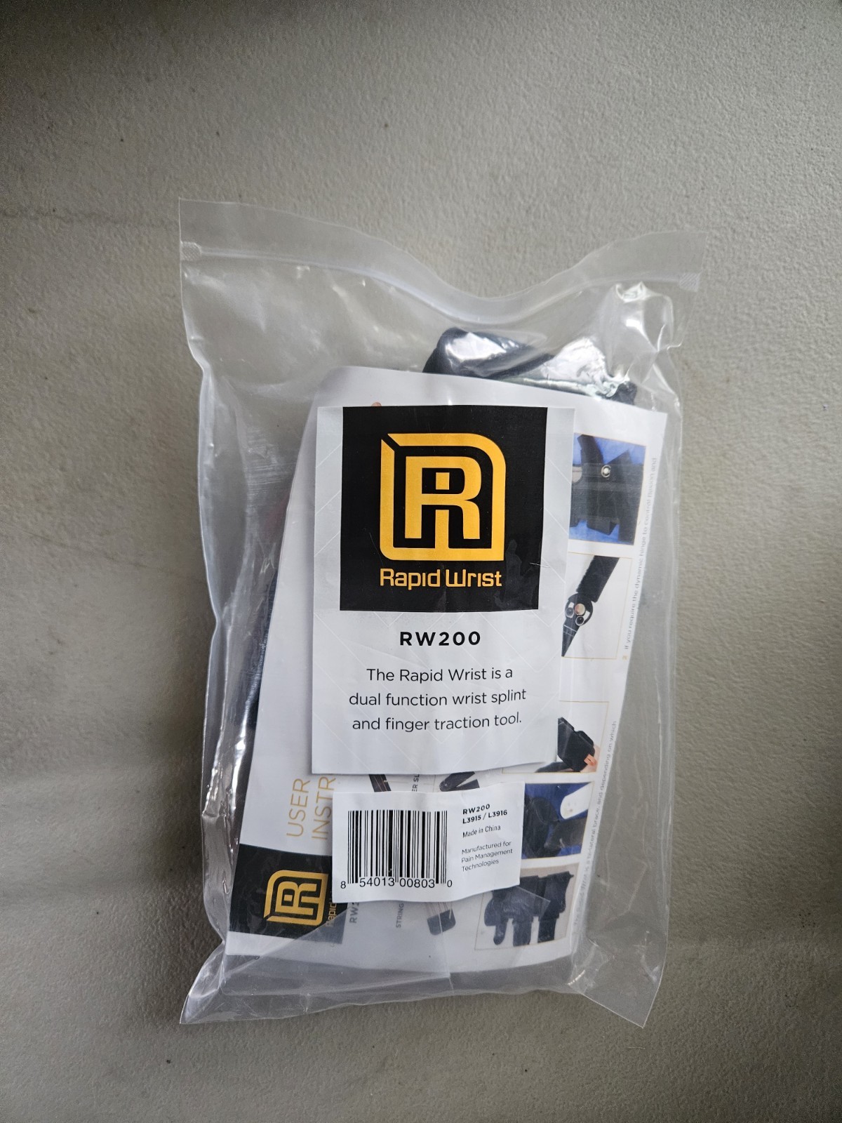 Rapid Wrist-RW200: Bi Lateral Wrist Brace and Finger Traction. New