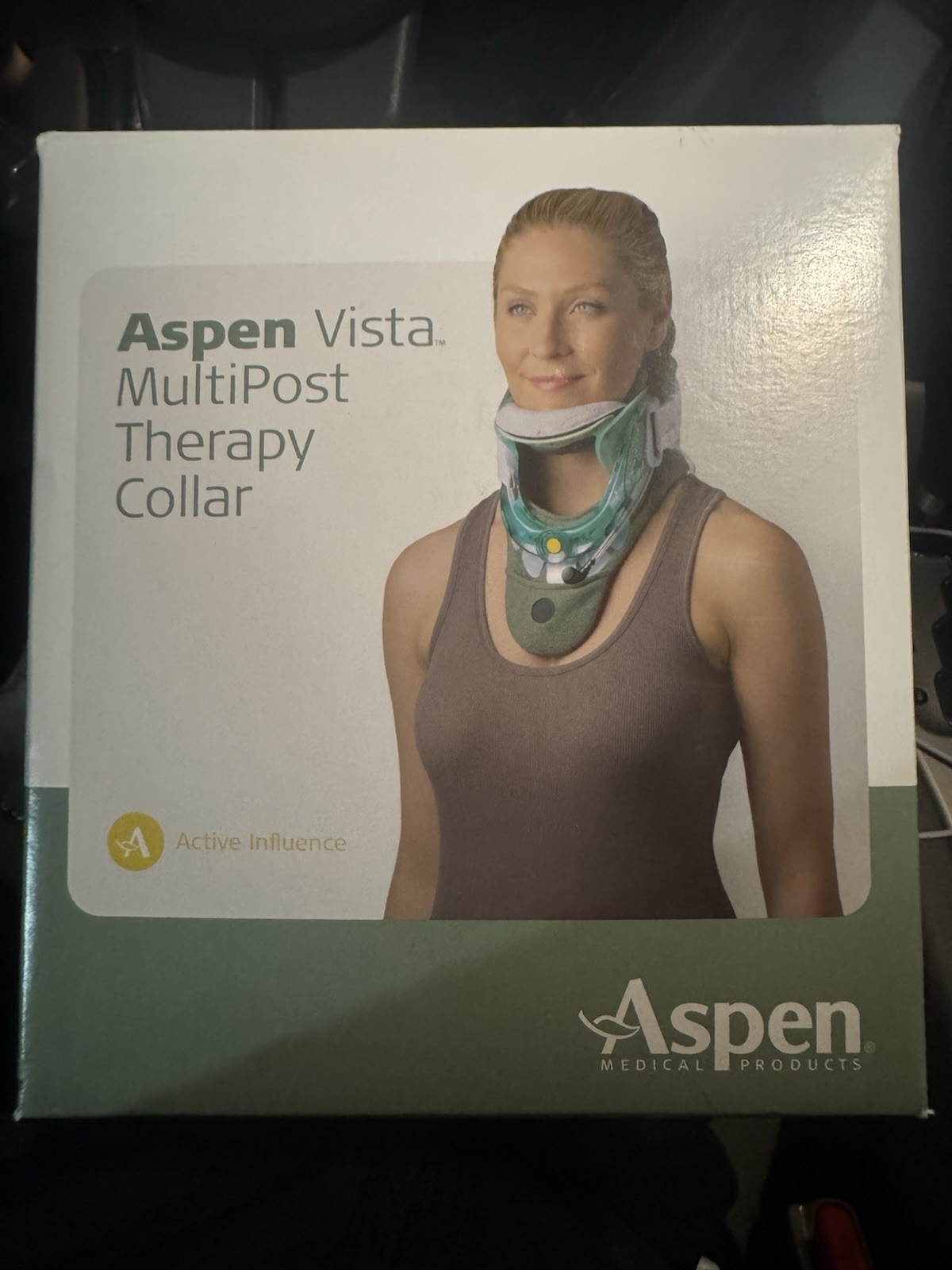 Aspen Vista MultiPost Therapy Collar Green White Neck Support