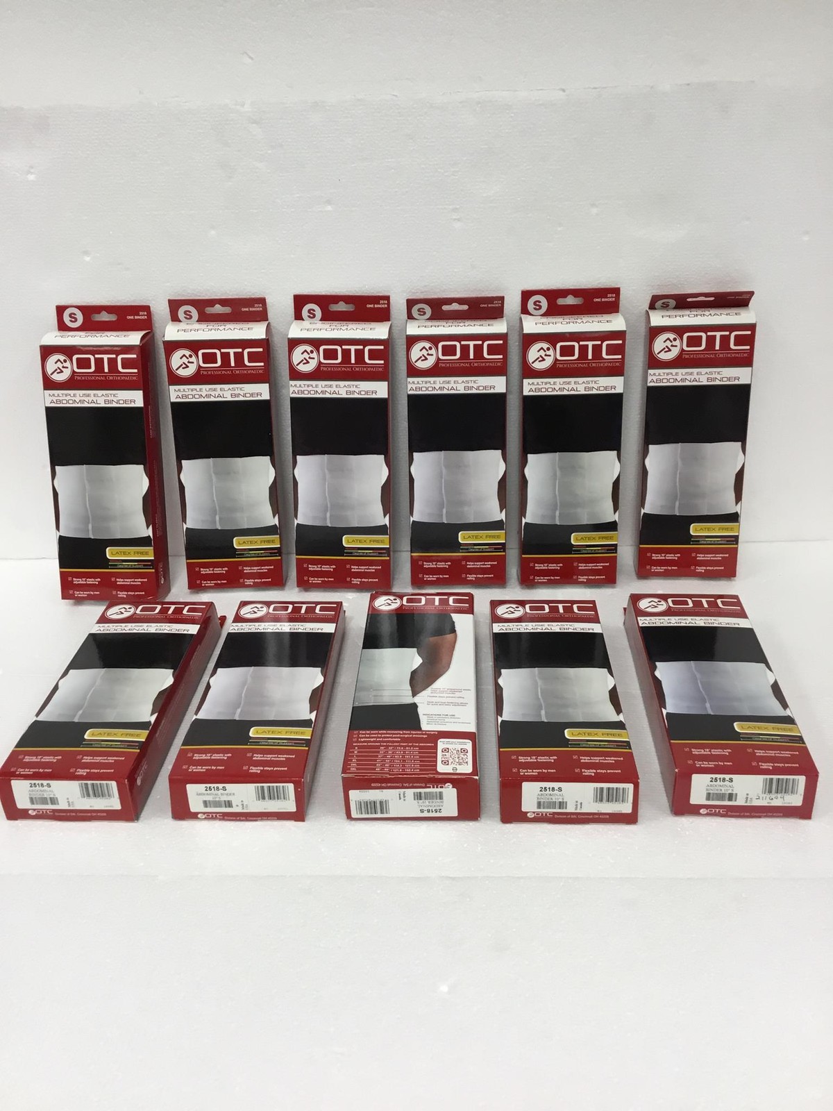 10x NEW OTC 2518 – 2518-S Abdominal Hernia Belt Small w/ Adjustable Fastening