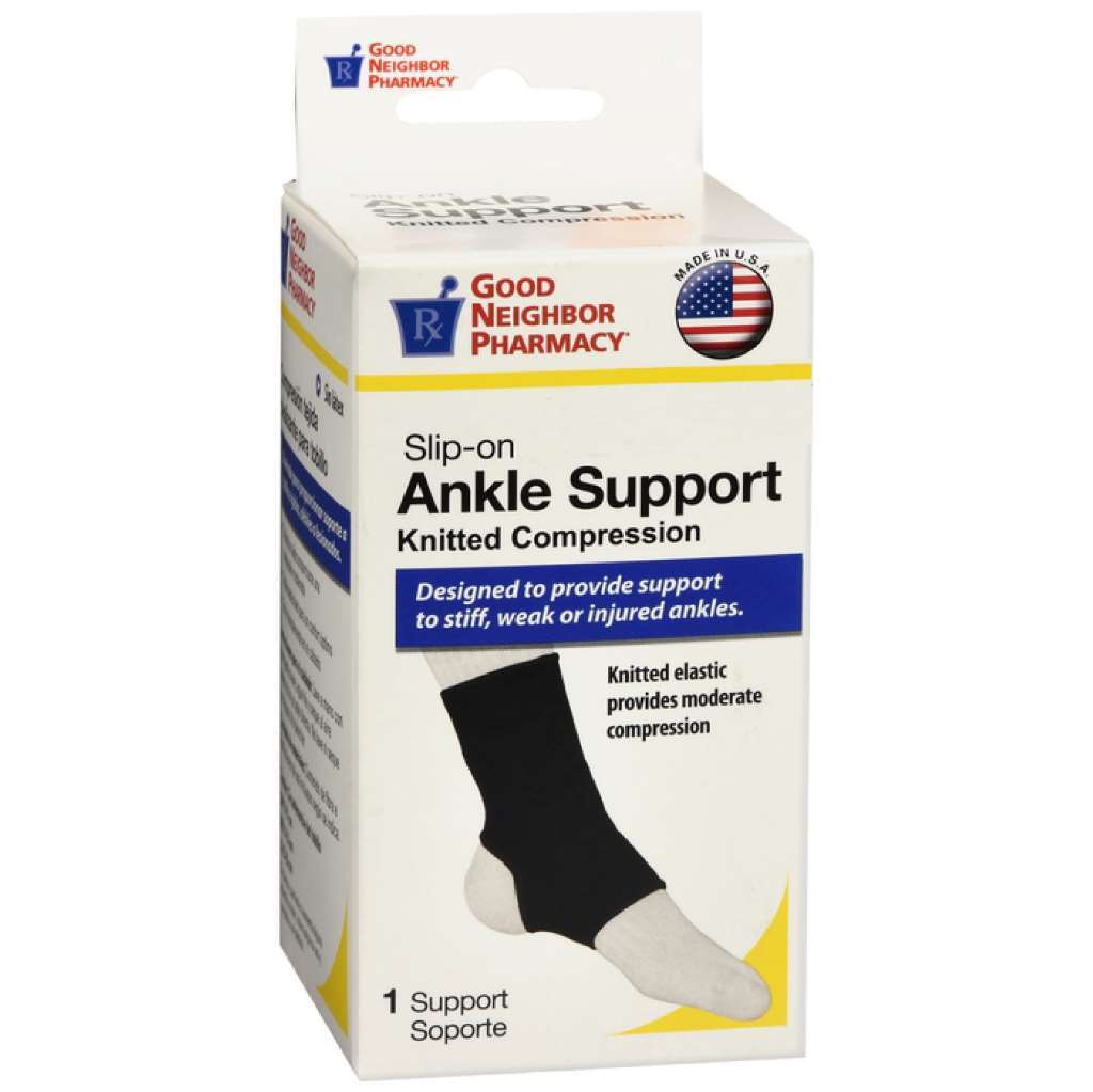 GNP Slip-on Ankle Support Knitted Compression Small