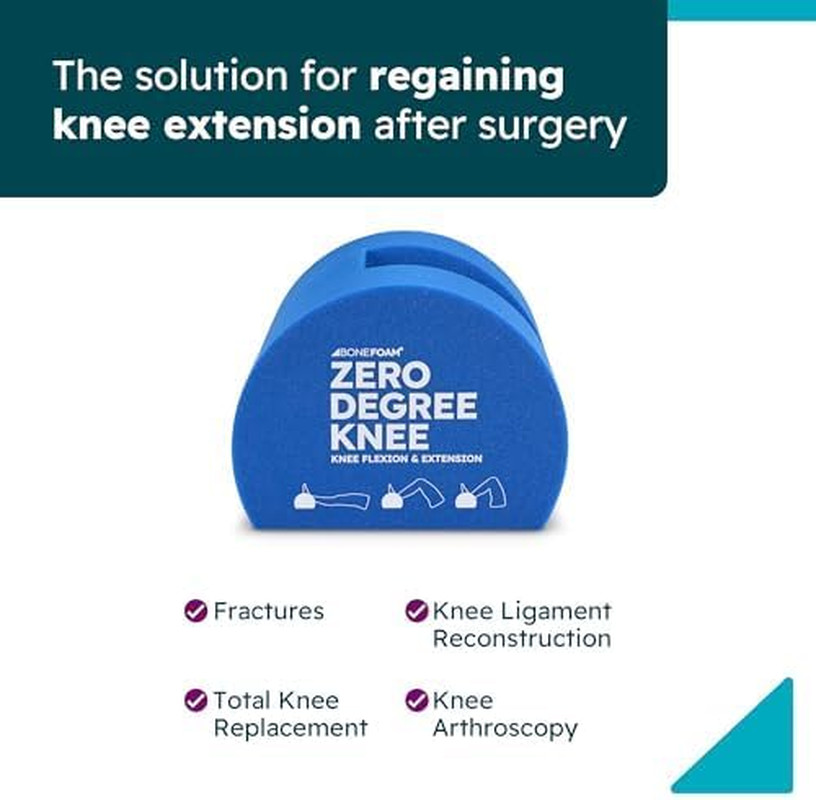 Bonefoam Zero Degree Knee Support for Post-Surgery Recovery & Rehabilitation