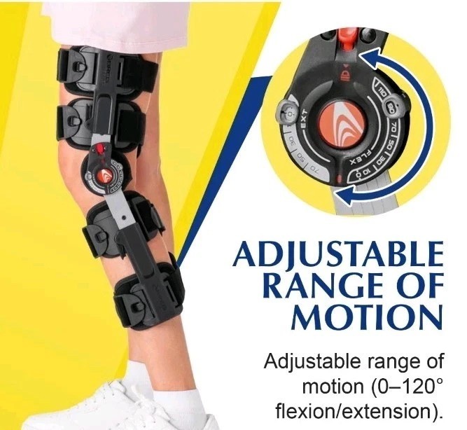 Breg T Scope Premier 08814 Post-Op Knee Brace Adjustable ROM Right/Left 17″-27″