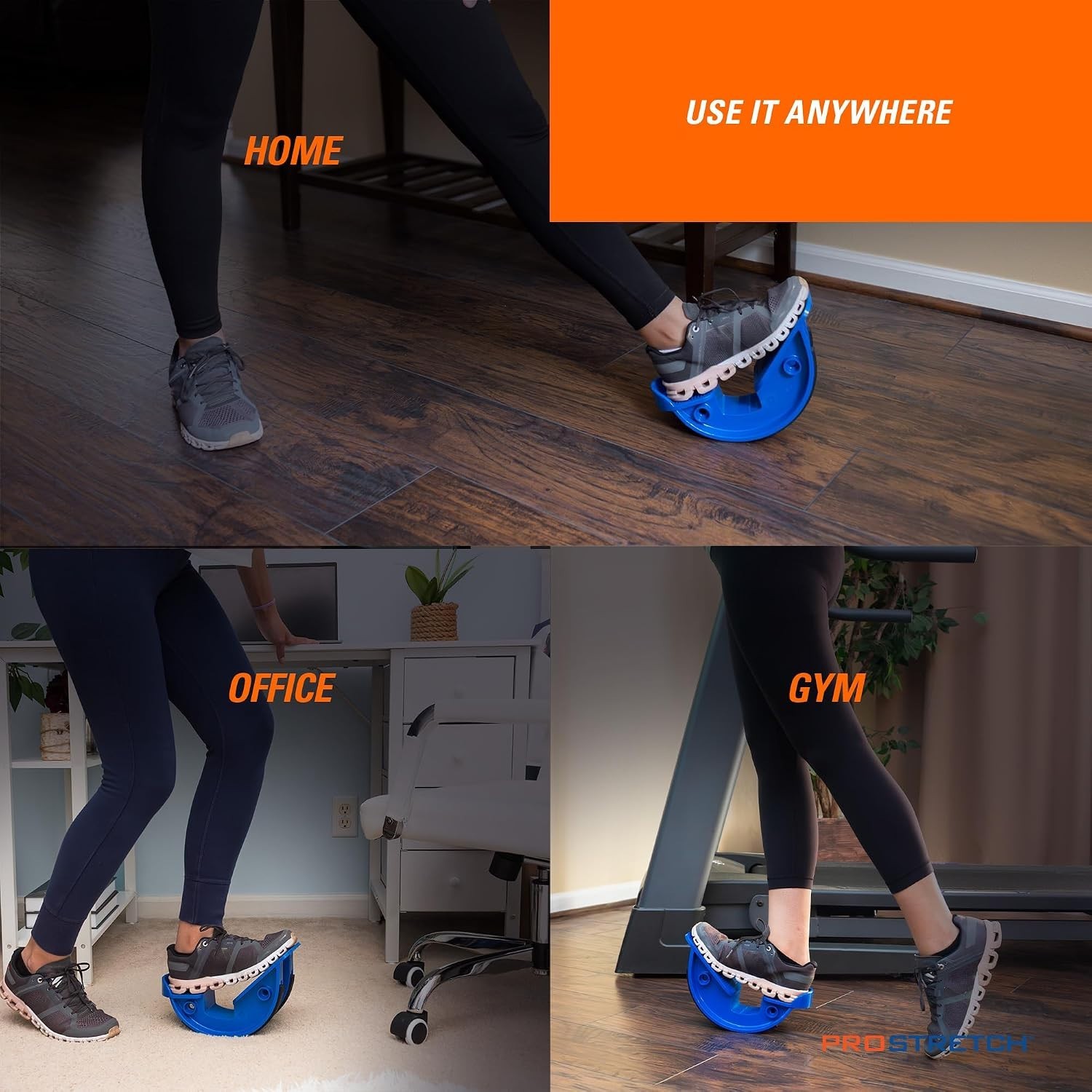 Compact Rubber Calf Stretcher & Foot Rocker – Effective Stretch for All Sports