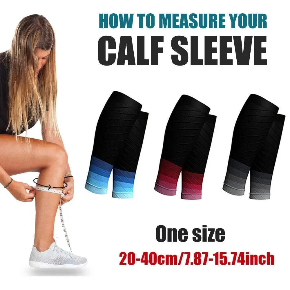 1 Pair Compression Calf Sleeve Basketball Volleyball Men Support Elastic Cycling
