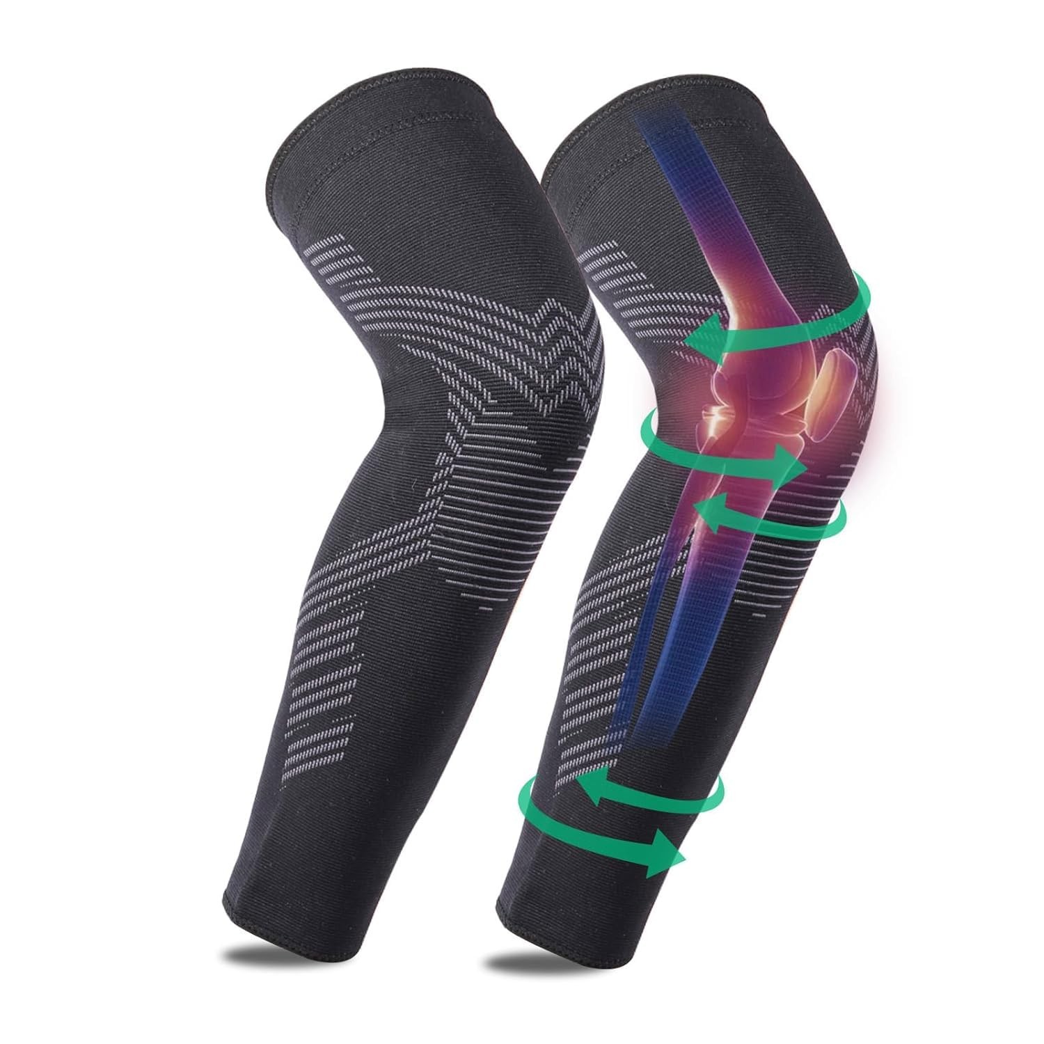 Knee Compression Sleeve Original – for Pain Relief and Support – Alleviates S…