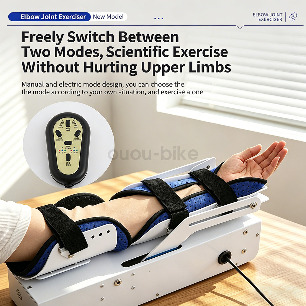 Adjustable Elbow Exerciser, 6-Speed CPM Machine for Post-Surgery Injury Recovery