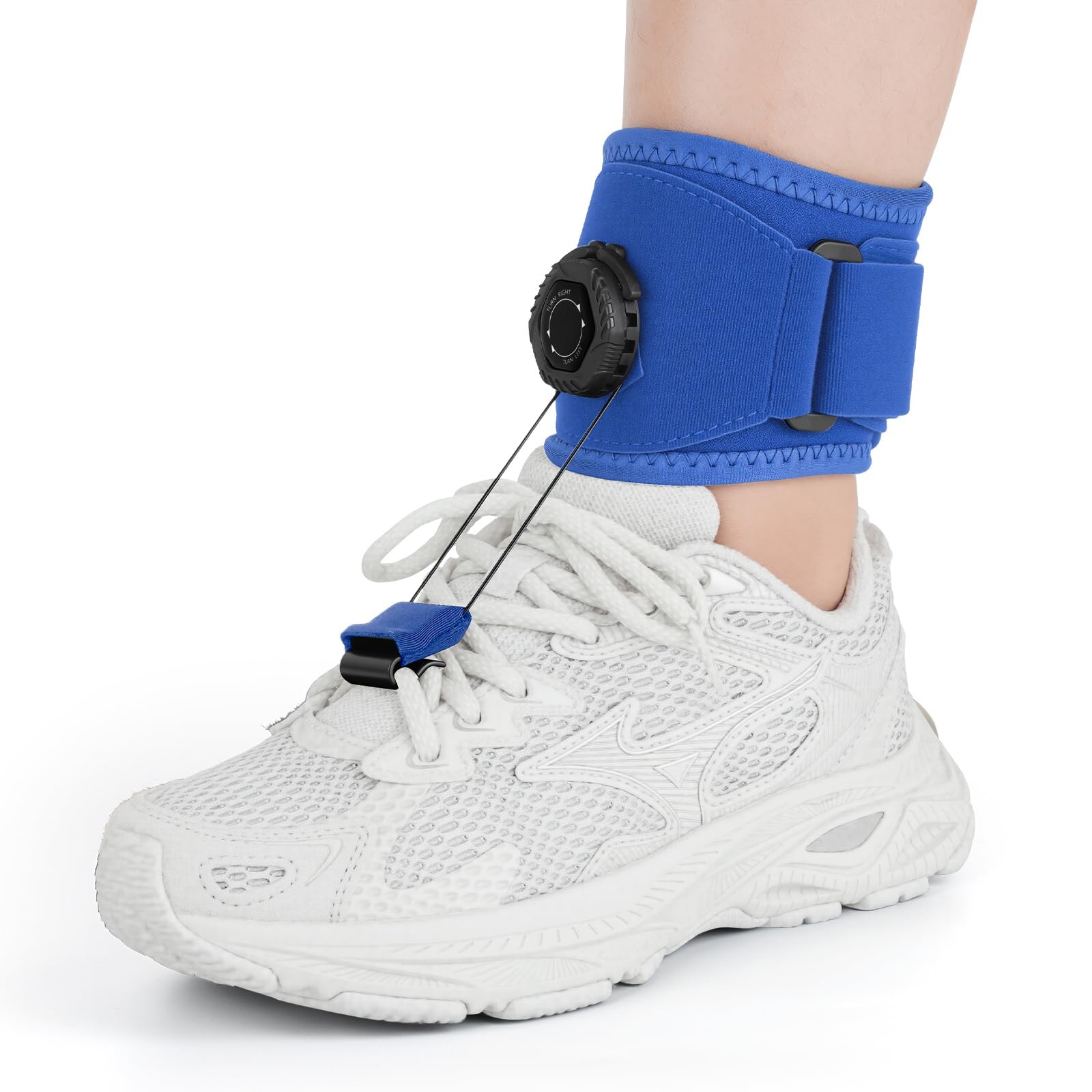 AFO Foot Drop Brace for Walking with Shoes, Upgraded Knob & Steel Wire, Longe…