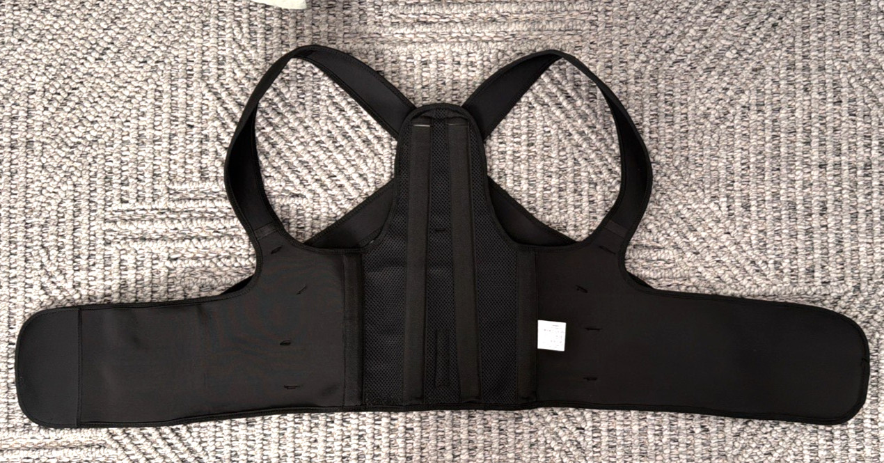 Posture Corrector Back Support Brace Relieve Upper Back Shoulder Pain Relief EUC
