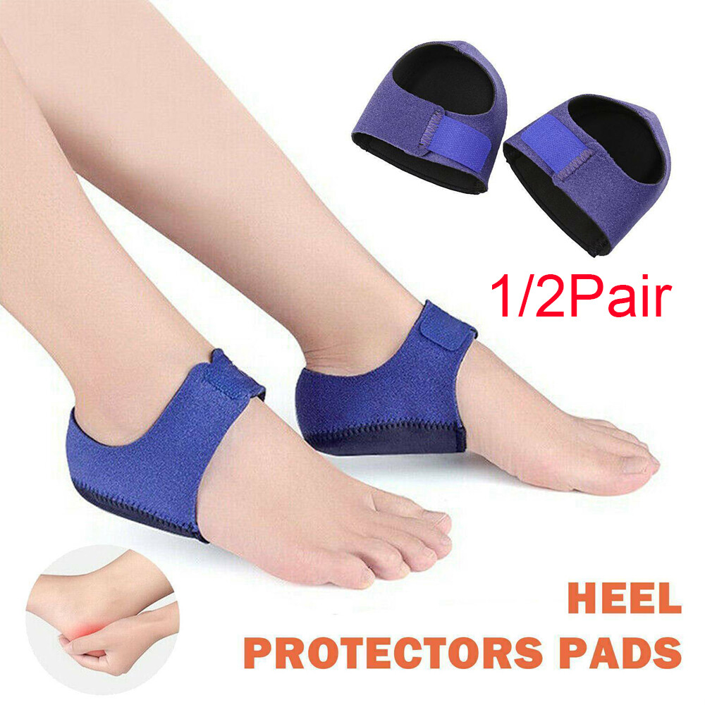 Heel Protector Pads Cups Plantar Fasciitis Ankle Wrap Support Cushion Foot Pain