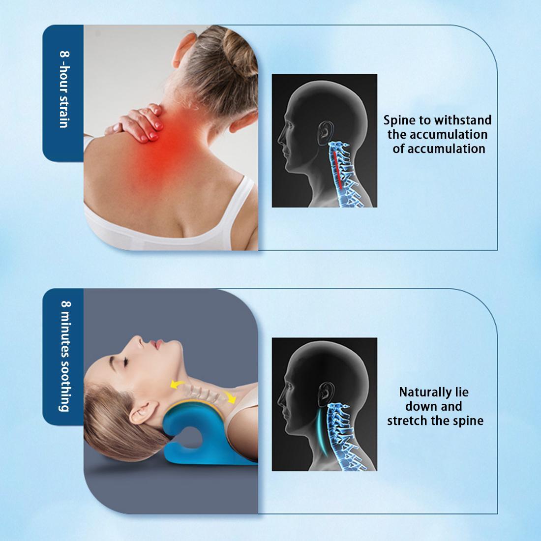 Neck Shoulder Stretcher Pain releaser Cervical Traction Device Pillow For Pain
