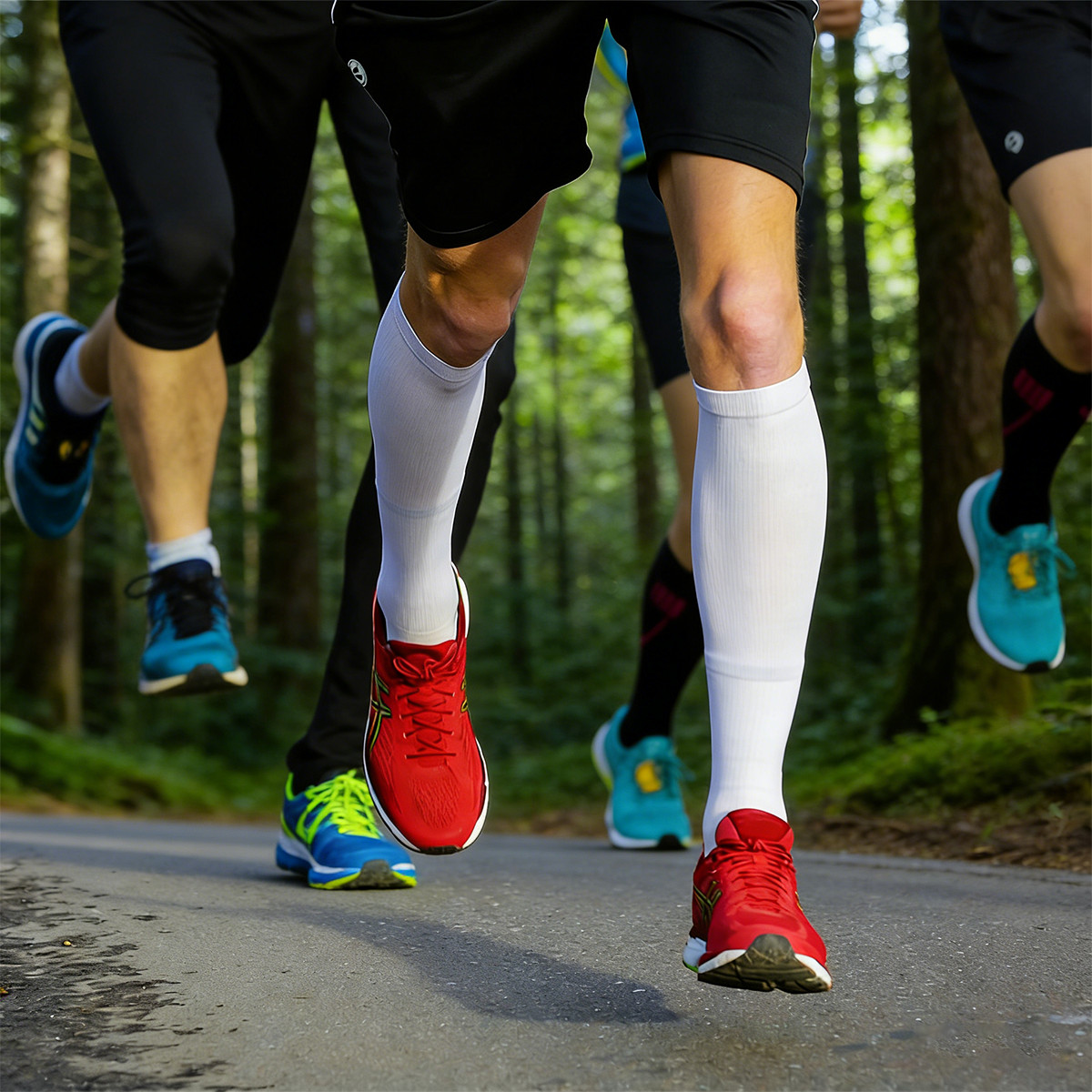 1-3 Pairs Premium Pro-Grade White Compression Socks 20-30mmHg Support Men Women