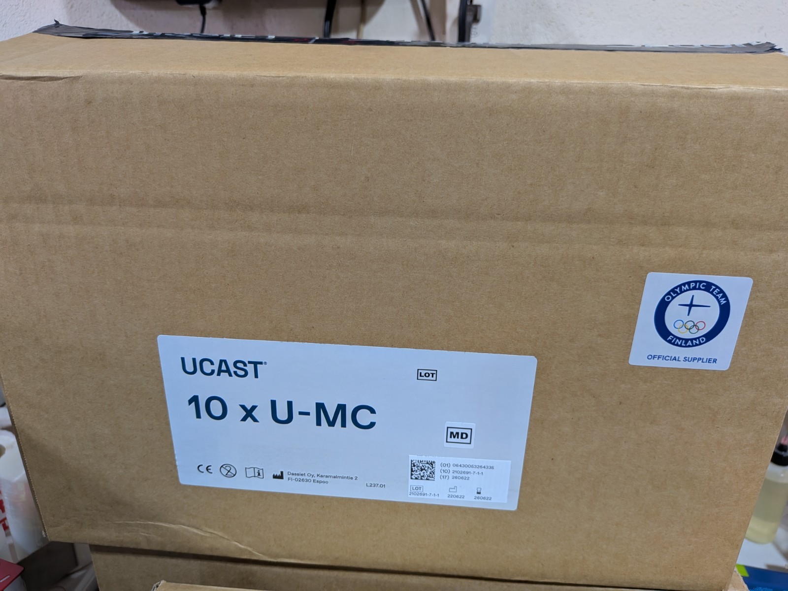 (Box of 10) Dassiet Ucast MC Metacarpal Splint NEW Finland U-MC