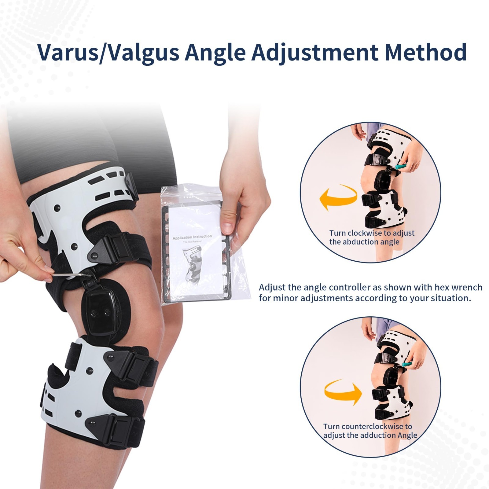 OA Unloader Left Knee Brace Support for Arthritis, Osteo-arthritis Bone on Bone