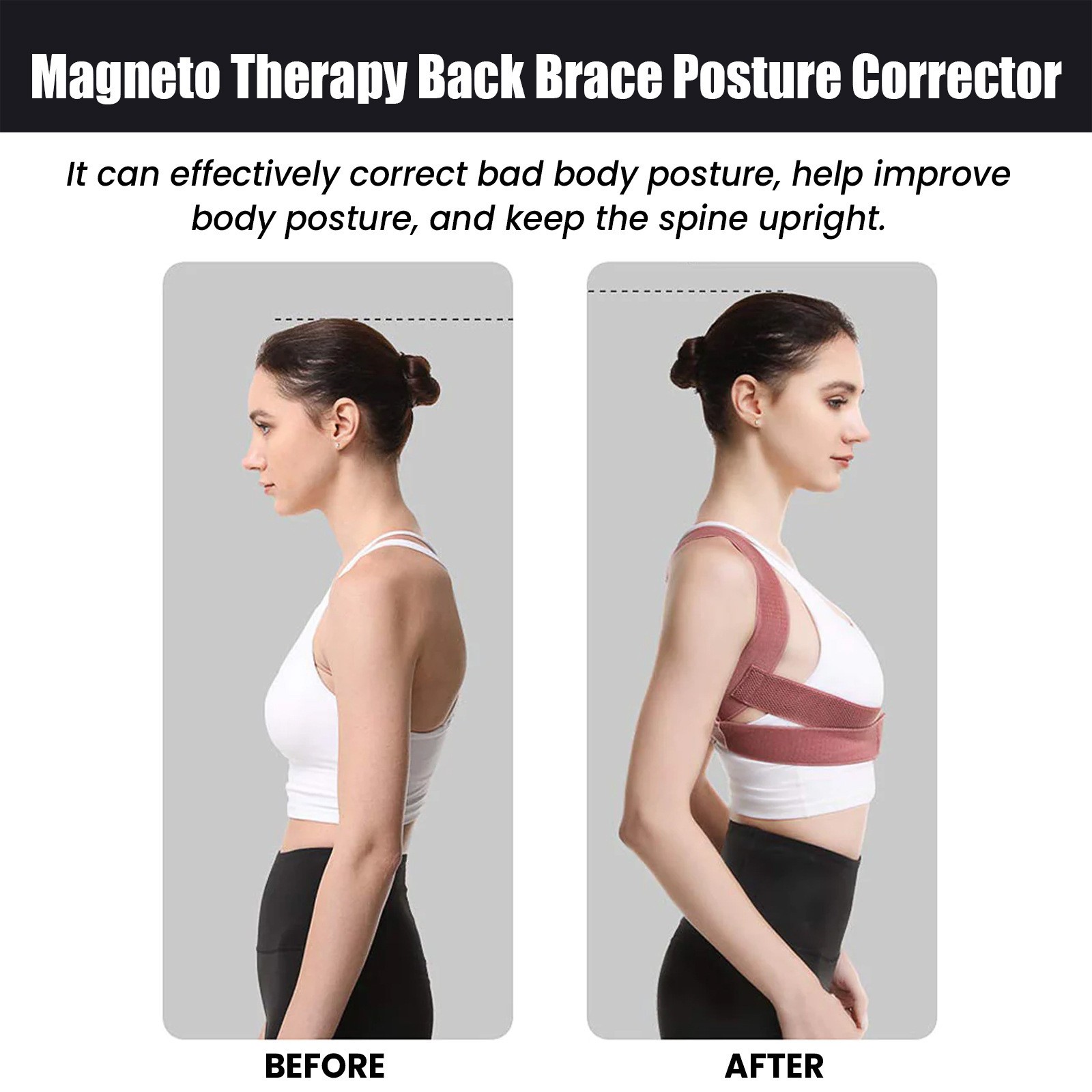 Posture Corrector Back Brace Pain Relief Spine Alignment Shoulder Support