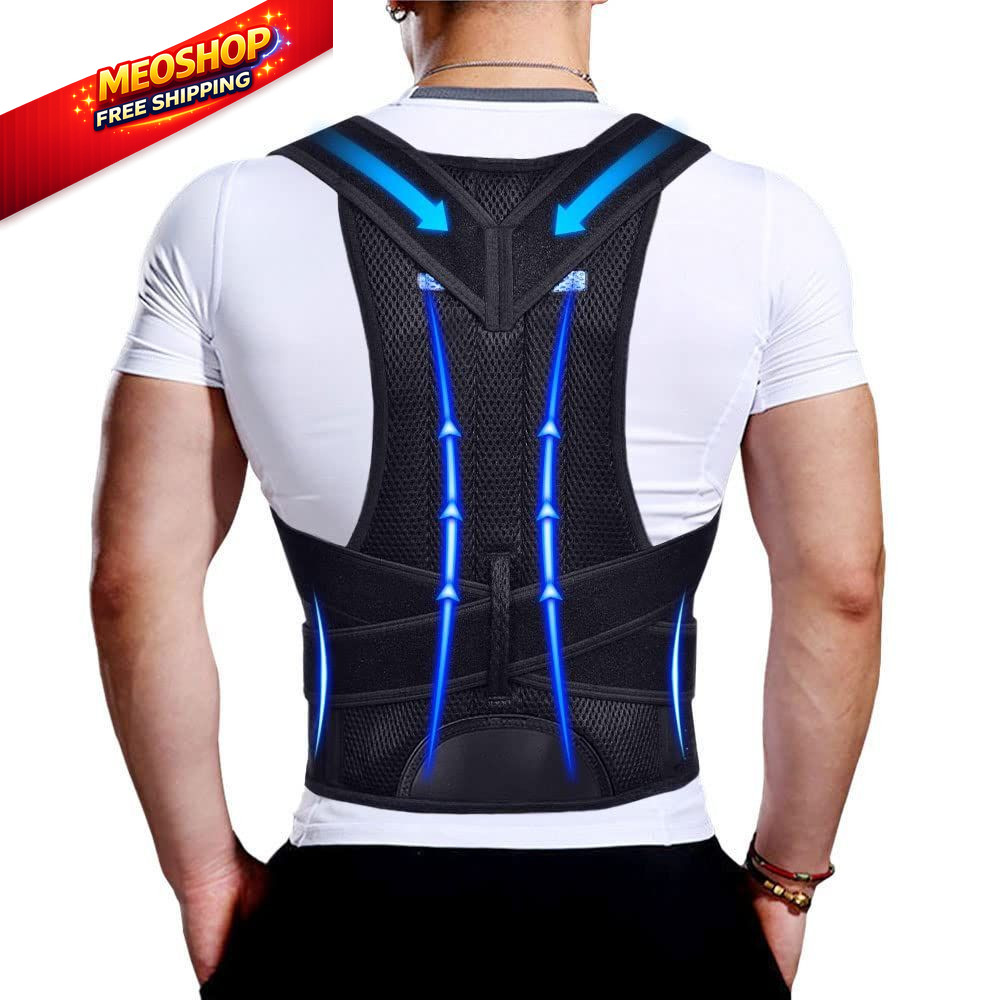 Upgraded Posture Corrector Back Brace for Men and Women, New XXL, Black