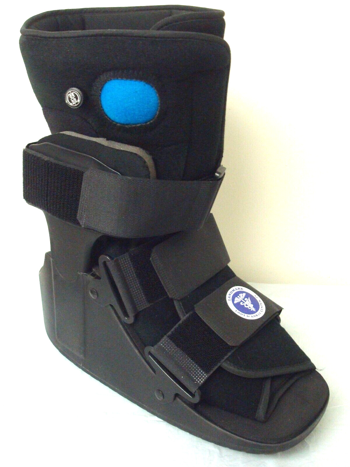 Orthopedic Walking boot Cast Boot Black Soft Shoe Air Pump Fit Landmark Foot LG