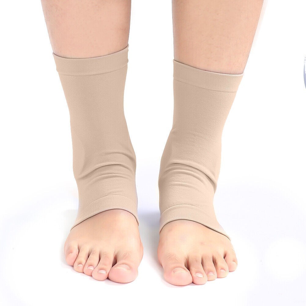 Soft Elastic Ankle Protection Sleeve Silicone Protective Pad Breathable