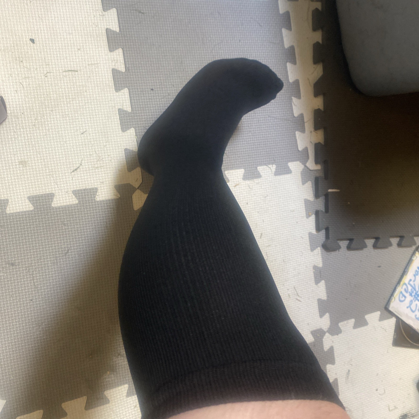 (3 Pairs) Compression Socks 15-20 mmHg Graduated Support Mens Womens L/XL Black