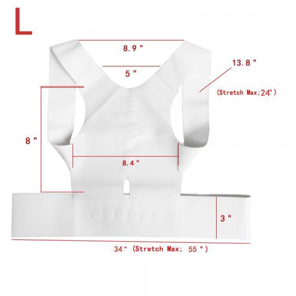 Adjustable Magnetic Posture Back Shoulder Corrector Support Brace Belt Therapy