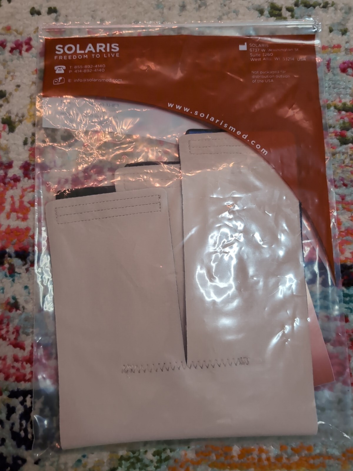 Solaris ReadyWrap Beige Knee SMALL Compression Wrap Open New