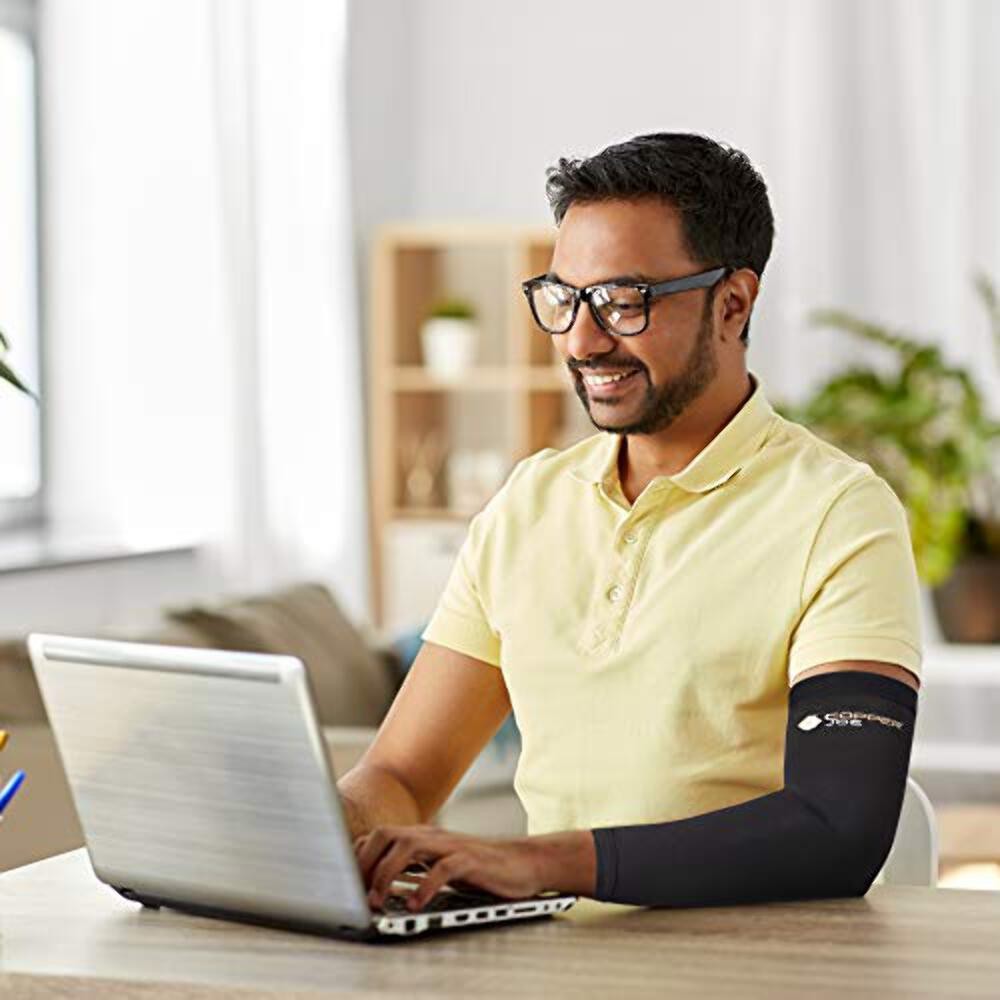 Shoulder Arm Bundle Copper Infused Shoulder Brace & Arm Compression Sleeve Set
